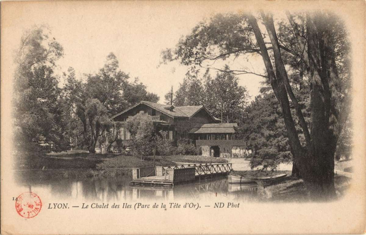 Carte postale du Chalet du Parc - Bibliothèque municipale de Lyon