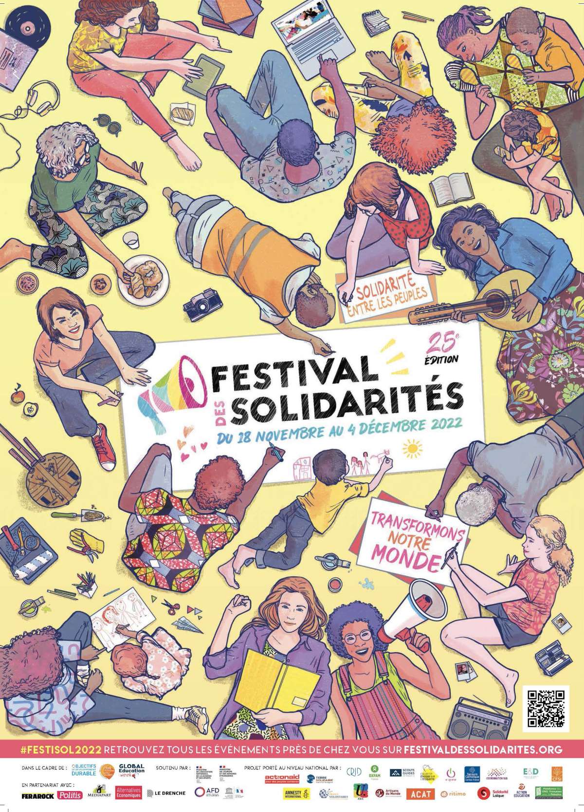 Affiche du Festival des Solidatrités 2022