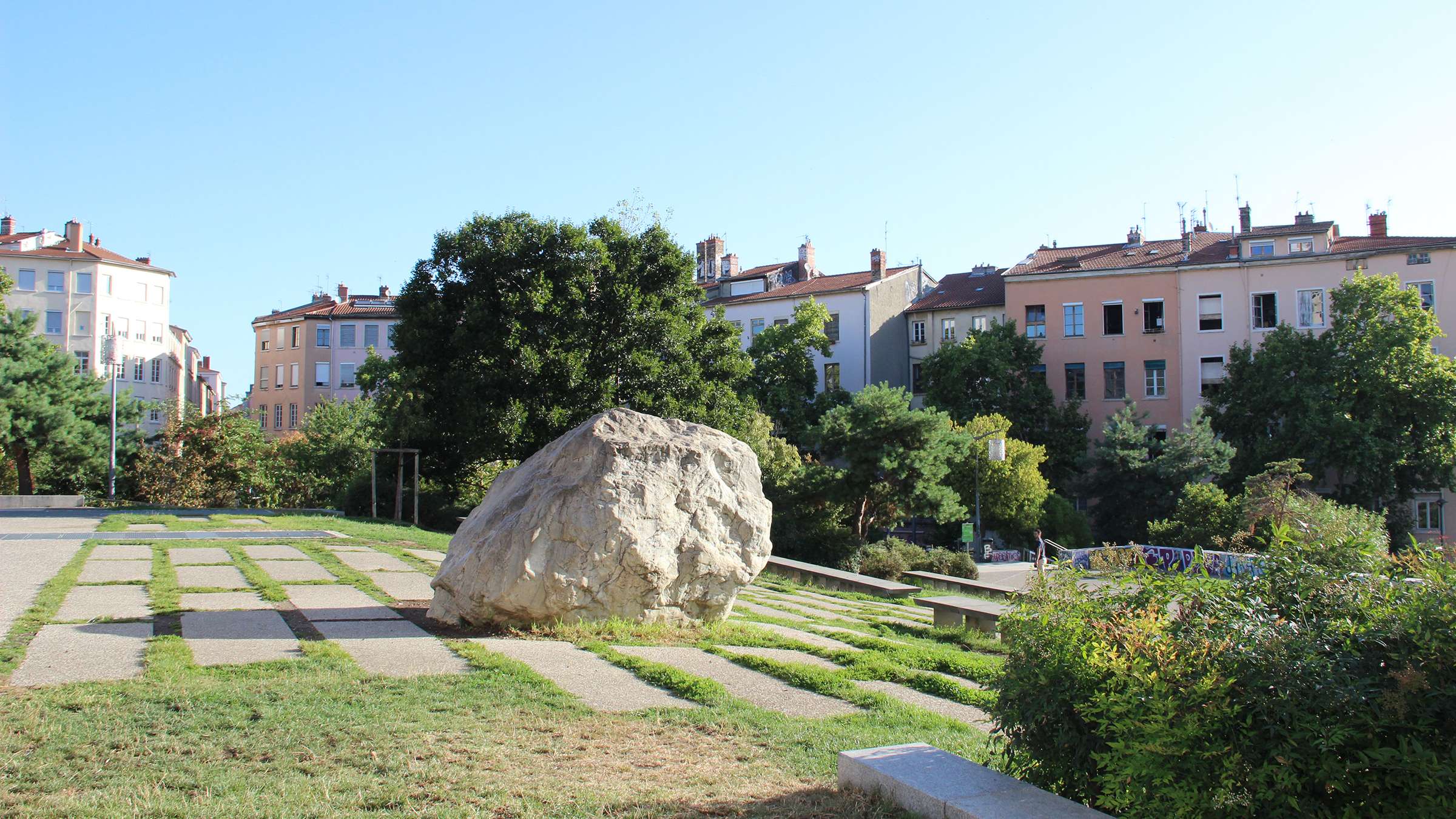 Croix-Rousse : Panorama de l'esplanade du Gros Caillou ©  LV